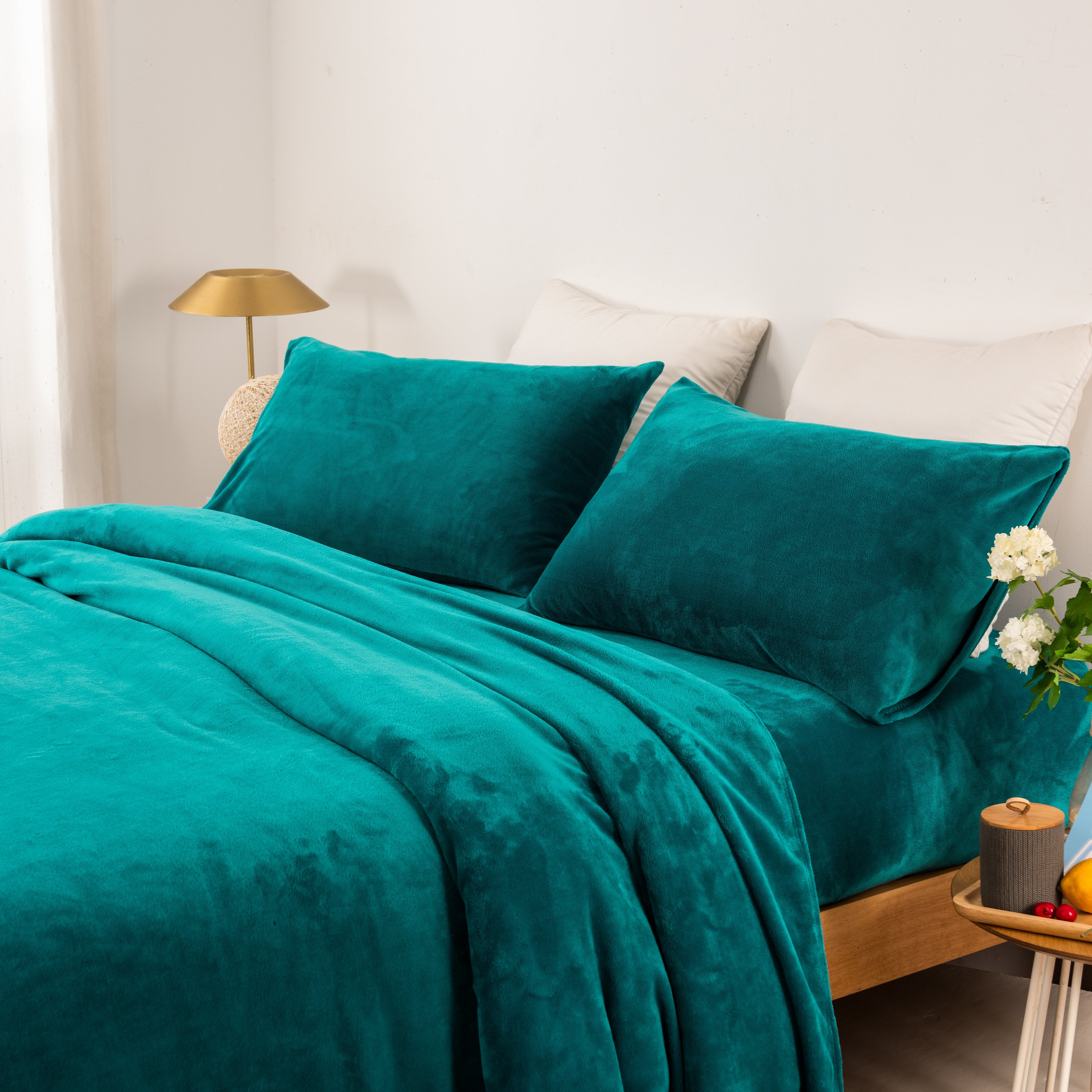 Softouch Thermal 240GSM Super Warm Soft Microplush Sheet Sets Teal