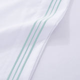Soft Microfibre Embroidered Stripe Sheet Set
