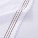 Soft Microfibre Embroidered Stripe Sheet Set