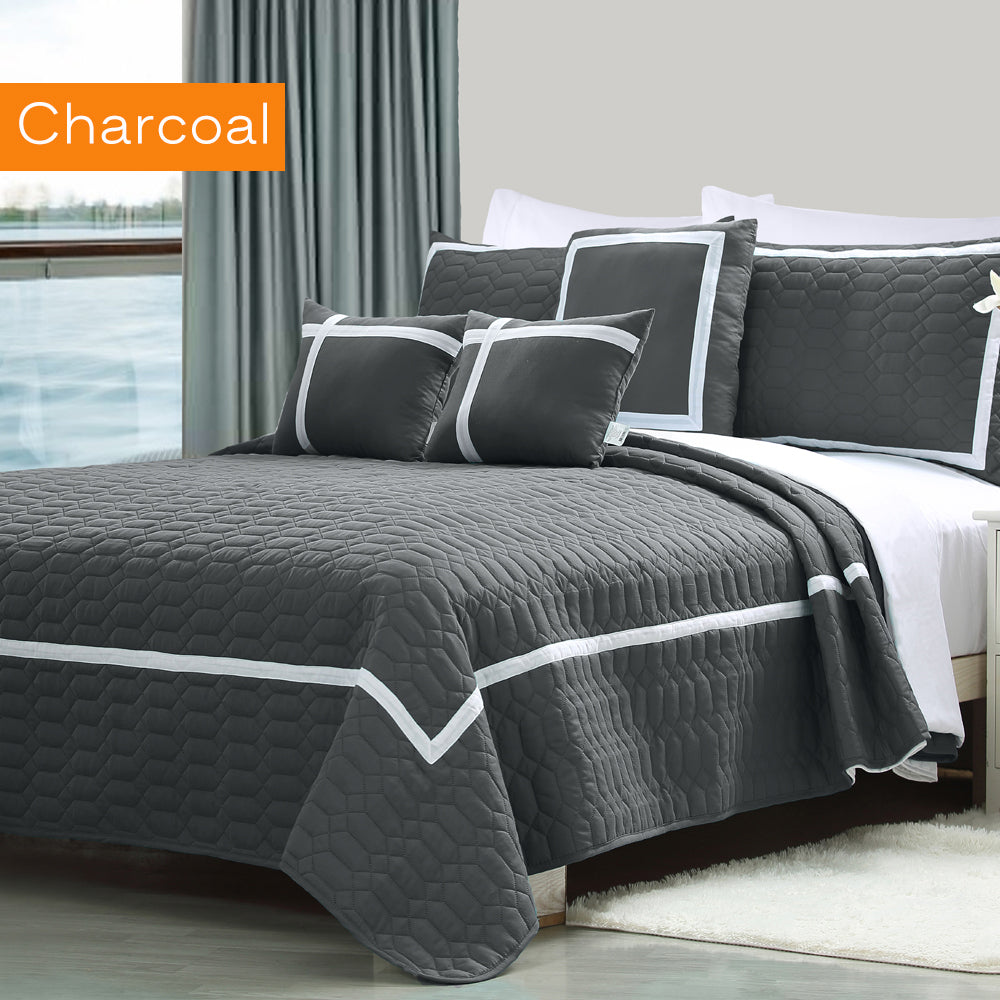 Two-Tone Embossed Comforter Set (6 or 10-Piece)