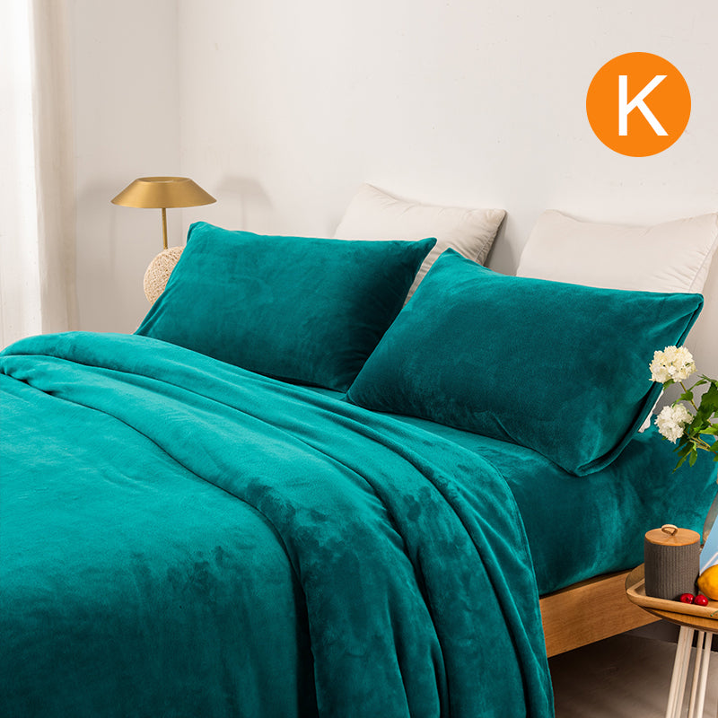 Softouch Thermal 240GSM Super Warm Soft Microplush Sheet Sets Teal