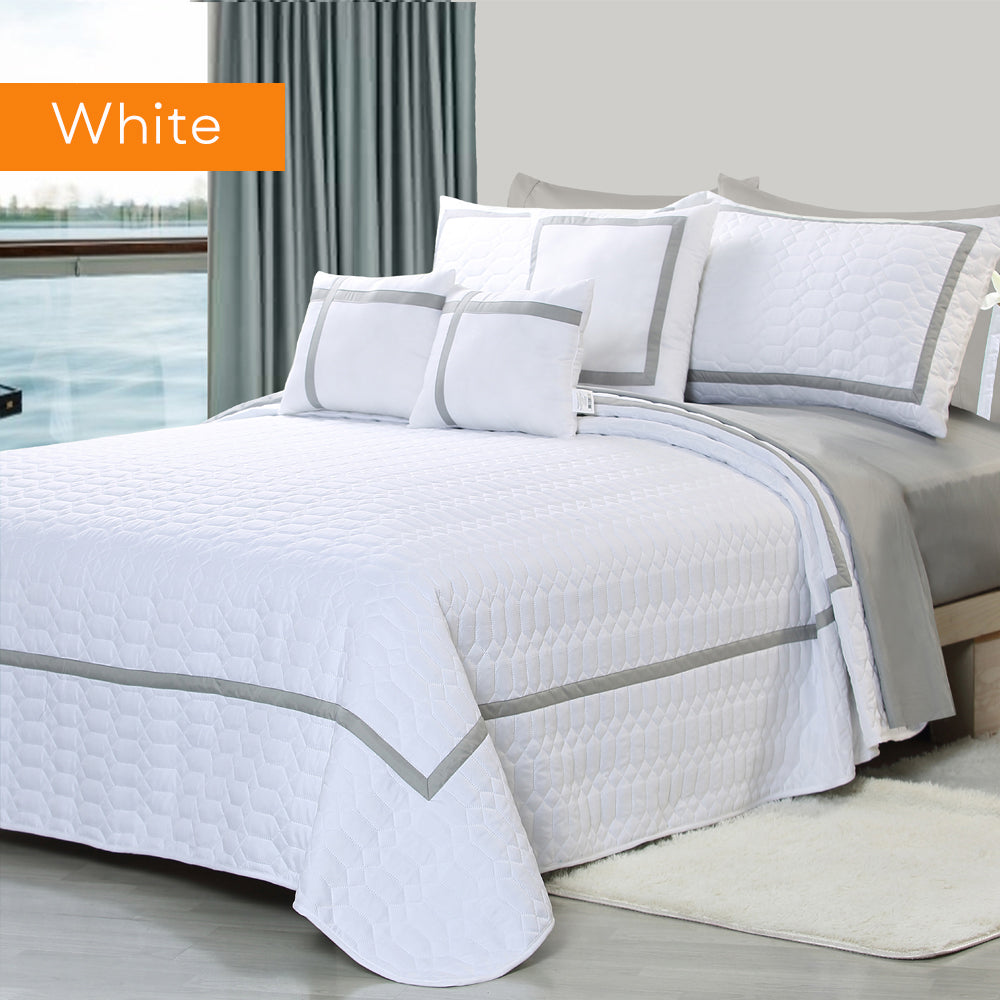 Two-Tone Embossed Comforter Set (6 or 10-Piece)